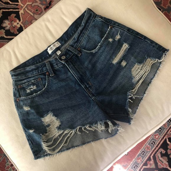 Abercrombie Curve Love Midrise Boyfriend Shorts - Picture 1 of 7